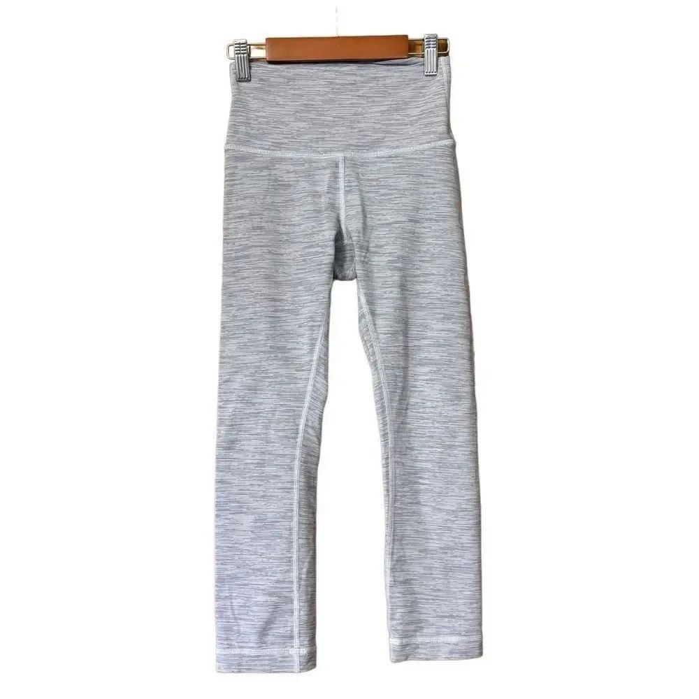 Lululemon Wunder Under Crop gray size 4